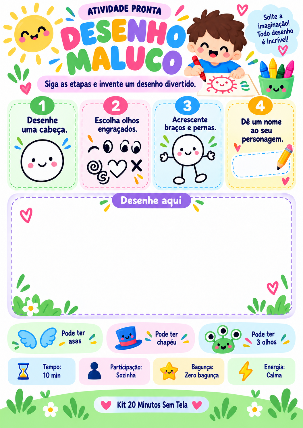 Atividade pronta Desenho Maluco
